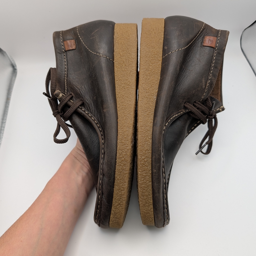 Clarks Collection Wallabee Chukka Boots Men’s 9.5 Leather Lace Up Crepe Sole - Picture 9 of 14